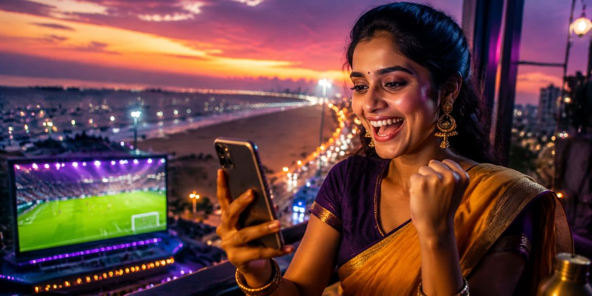 Mobile user enjoying lottery and betting in Chennai